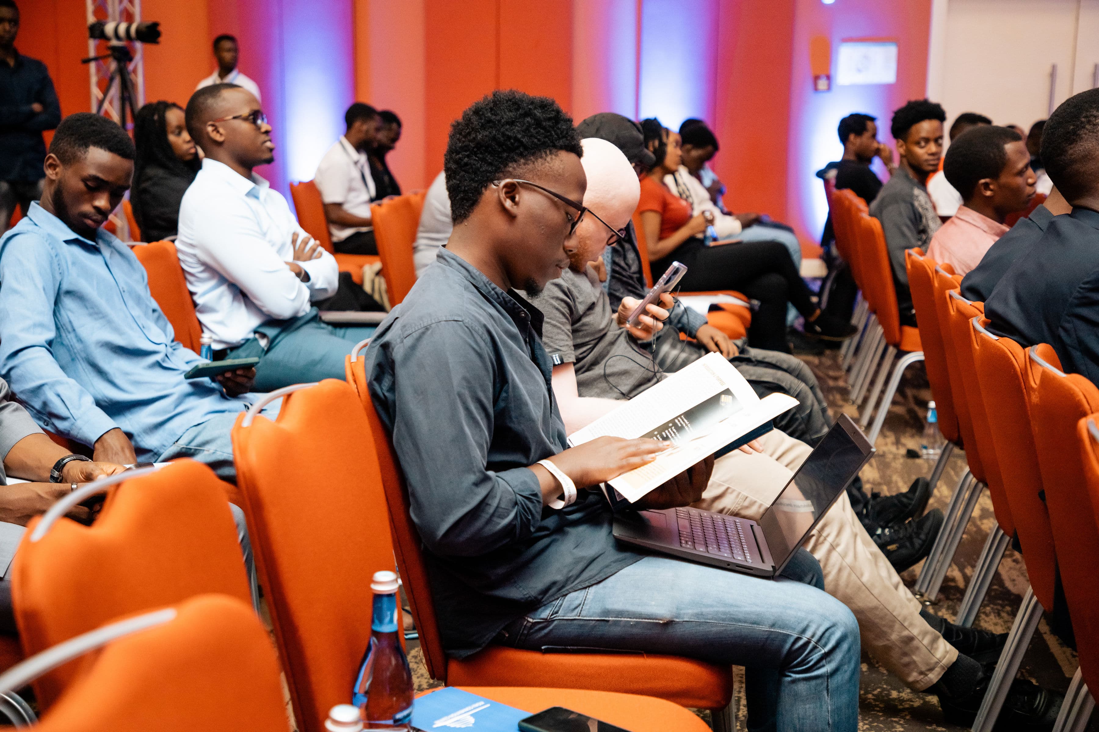 African researchers and professionals collaborating around a table